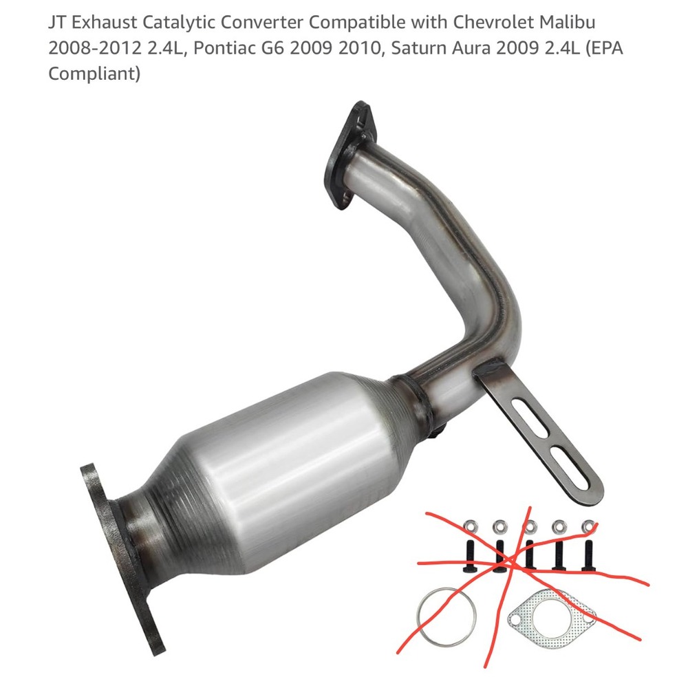 JT‎ Exhaust Catalytic Converter for Chevy Malibu Pontiac G6 Saturn Aura
